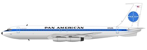 Pan Am Boeing 707 300 Registration N704pa Jet Clipper Defiance With