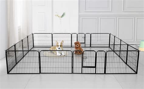 Yaheetech Panneaux Parc Enclos Pour Chien Chiot Lapin Rongeur Cm