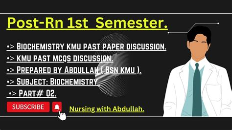 Biochemistry Kmu Past Paper In Urdu Biochemistry Past Paper BsN