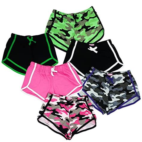 Miss Popular Big Kids Casual Little Girls 6 Pack Dolphin Shorts Cute