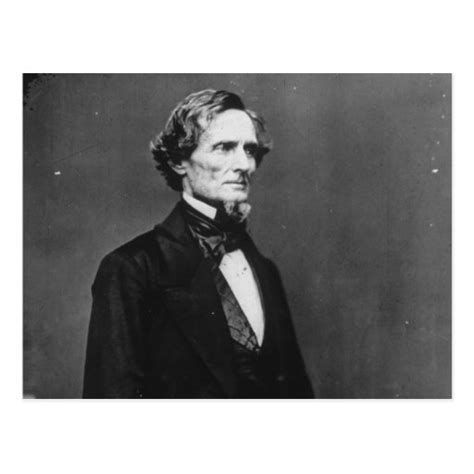 Portrait of Confederate President Jefferson Davis Postcard | Zazzle