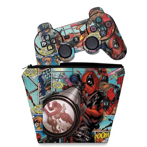 Capa Case E Skin Adesivo Ps Controle Deadpool Shopee Brasil