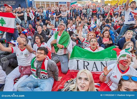 Russia 2018 World Cup Iranian Football Fans Watch Match Editorial