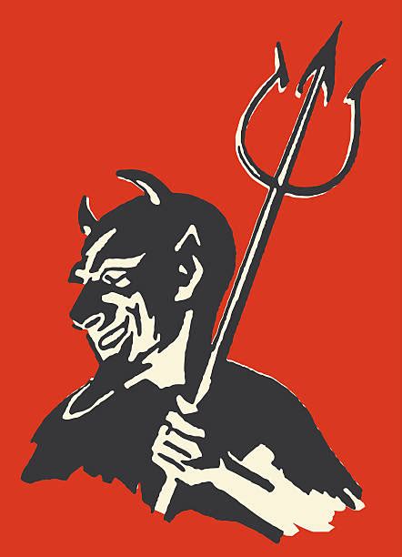 2500 Pics Of Devil With Pitchfork Stock Illustrations Royalty Free