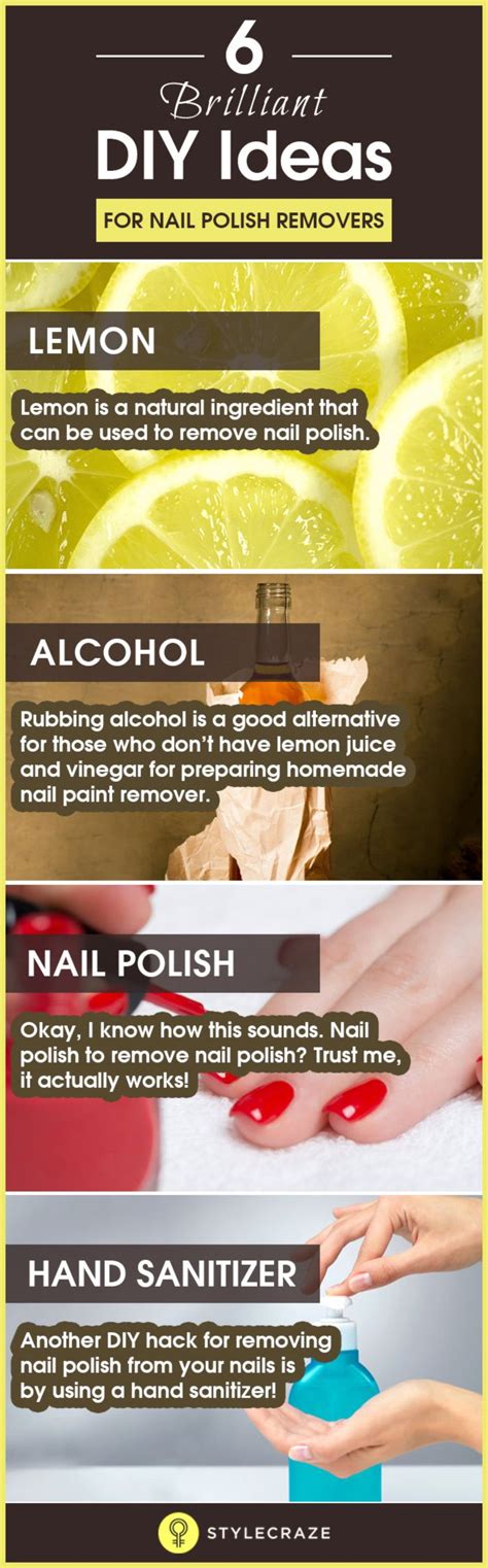 6 Best DIY Homemade Nail Polish Remover Recipes Homemade Nail Polish