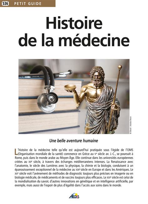 Histoire De La M Decine Collection Petit Guide Boutique En Ligne Des