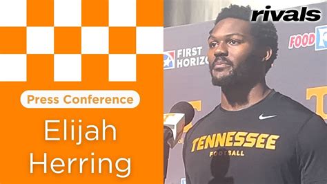 PRESS CONFERENCE Tennessee LB Elijah Herring Meets With Media YouTube