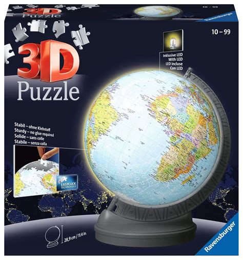 Aarde Met Licht D Puzzle Ball D Puzzels Producten Nl Aarde