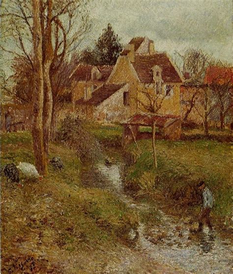 The Brook At Osny 1883 Painting Camille Pissarro Oil Paintings