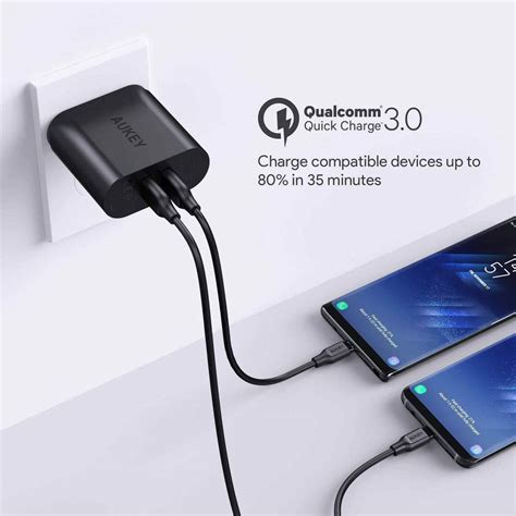 Aukey Dual Port USB Wall Charger With Quick Charge 3 0 Price In