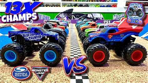 Toy Diecast Monster Truck Racing Tournament Round 23 Spin Master Monster Jam Series 8 🆚