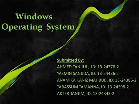 Windows Operating System Presentation