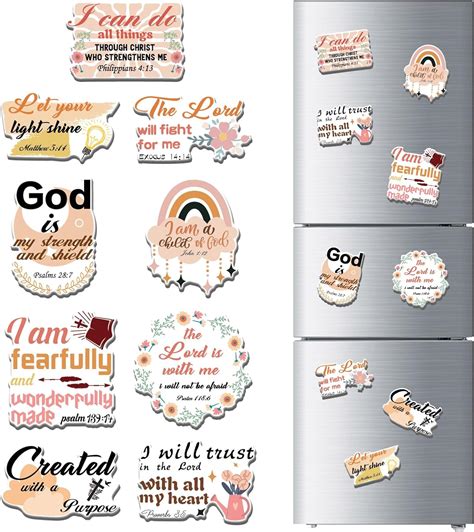 Amazon Boho Inspirational Quote Refrigerator Magnets Thrist 9PCS