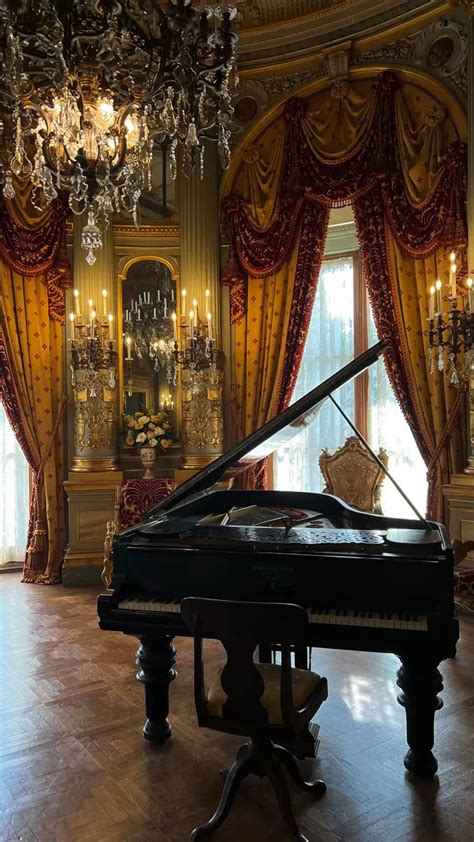 Newport Mansions Interior with Grand Piano