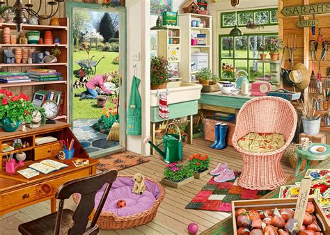 Ravensburger My Haven No 8 The Garden Shed 1000 Piece Jigsaw Puzzle