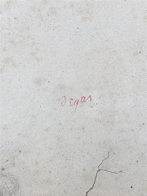 Bid Now Edgar Degas Male Nude Pencil Drawing November 6 0122 2 00