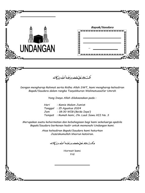Undangan Umroh Pdf