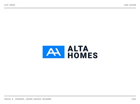Alta Homes Construction And Real Estate By Travis Springer On Dribbble