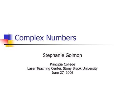 Ppt Complex Numbers Powerpoint Presentation Free Download Id297895