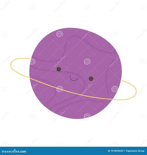 Dibujos Animados Saturn Planeta Espacio Aislado Dise O De Iconos Fondo