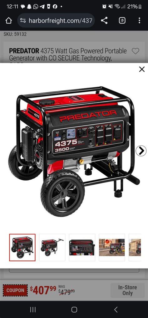 Generator 4375 For Sale In San Bernardino Ca Offerup