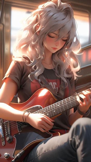 Chibi Girl With Guitar