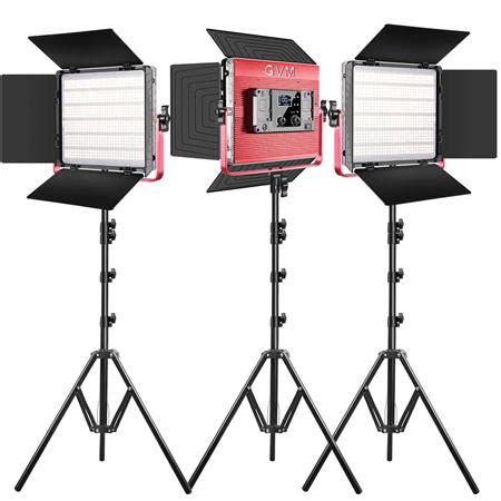 GVM 1200D 50W Bi Color RGB Studio Soft LED Panel 3 Light Kit GVM 1200D 3L