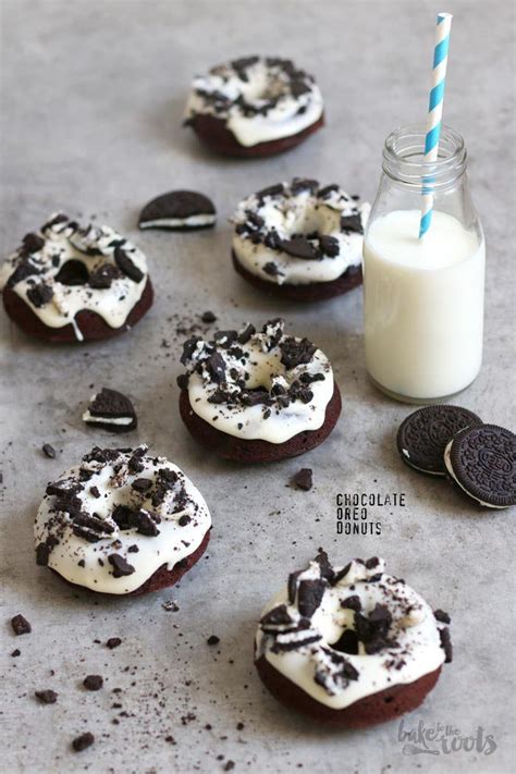 Chocolate Oreo Donuts Bake To The Roots Recipe Oreo Donuts Yummy