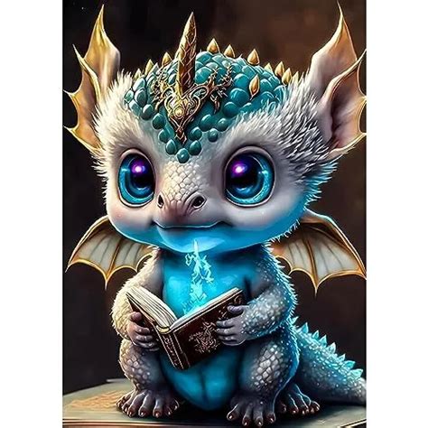 MXJSUA DRAGON DE Dessin Animé DIY Diamond Painting KitsDiamond