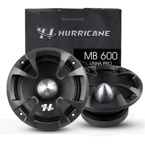 Alto Falante Polegadas Mid Bass Mb Hurricane Equipados