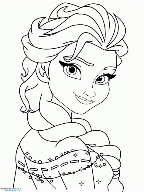 18 Frozen Printable Coloring Pages Anna And Elsa Print Color Craft