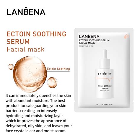 Lanbena Ectoin Soothing Serum Anti Allergy Facial Mask Acne Scar