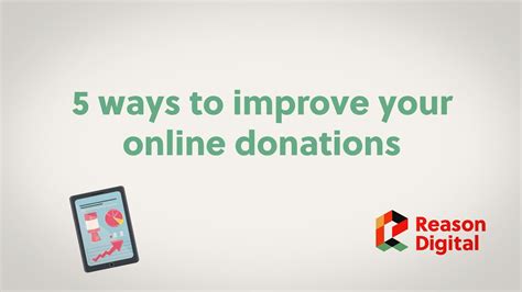 Five Ways To Improve Your Online Donations Reason Digital Youtube