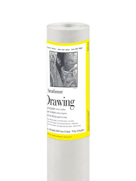 Rollo Dibujo Drawing Strathmore 106 7cm X 9 14mt 114gr Materiales De