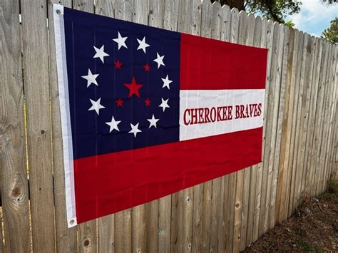 Cherokee Braves Flag Rebel Nation