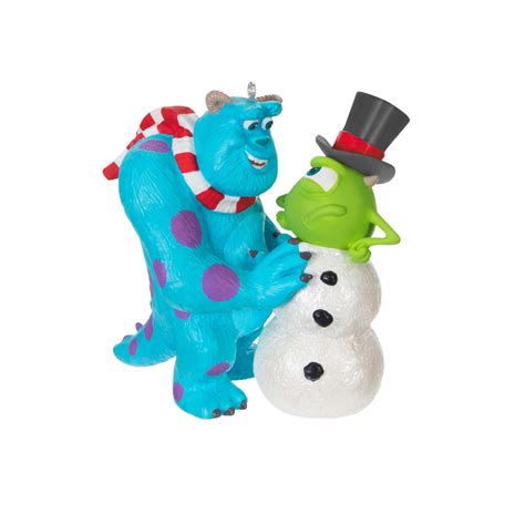 Disney Pixar Monsters Inc Sulley Builds A Snow Mike Ornament