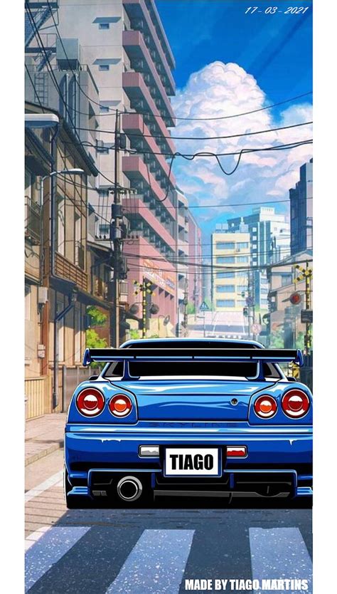 Cartoon Nissan Skyline