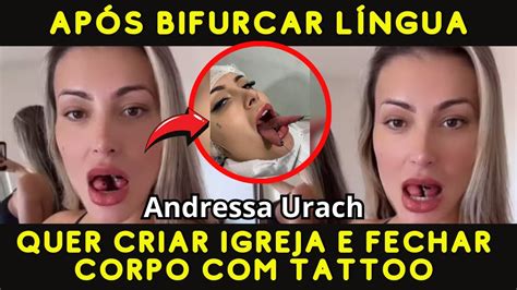 Pol Mica Andressa Urach Quer Igreja E Tattoo Ap S Bifurcar L Ngua