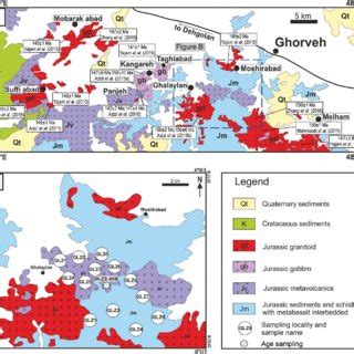 A Simplified Geological Map Of Iran Modified From St Cklin