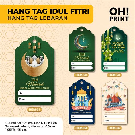 Jual Pcs Hang Tag Idul Fitri Hang Tag Lebaran Hang Tag Ramadhan