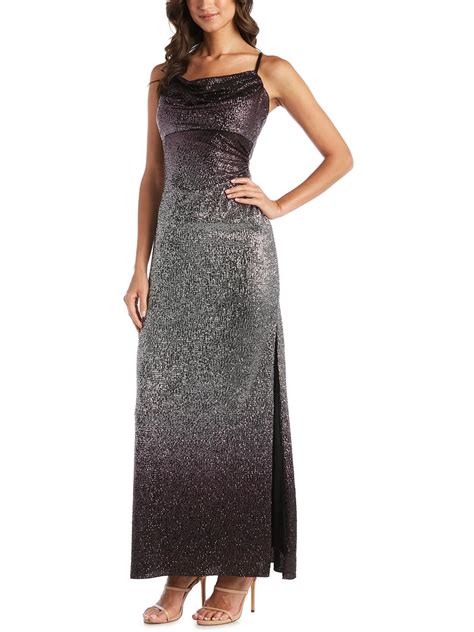 Nw Nightway Womens Textured Maxi Evening Dress