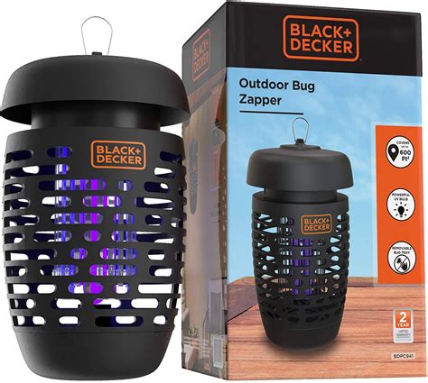 BLACK+DECKER Bug and Fly Zapper, Mosquito Attractant Killer and Fly ...