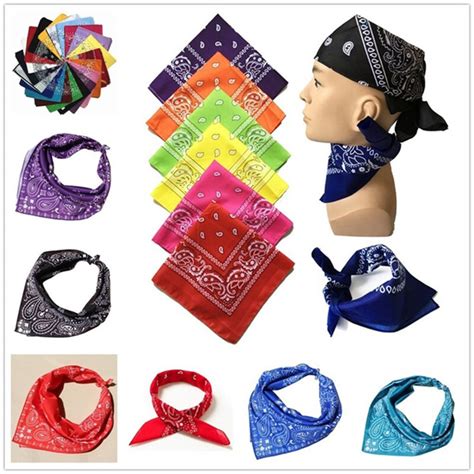 Pime MALL Men Women Bandana Cotton Paisley Print Scarf Head Wrap Neck