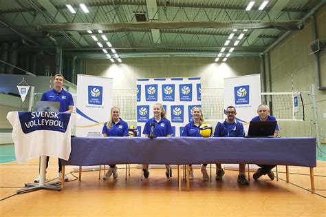 Presskonferens Sveriges Volleybolldamer Laddar F R Em Slutspel