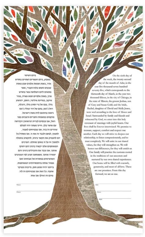 Intertwined Trees Ketubah Enchant • Ink With Intent