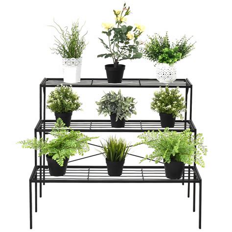 Arlmont Co 3 Tier Outdoor Metal Heavy Duty Modern For Multiple Plant