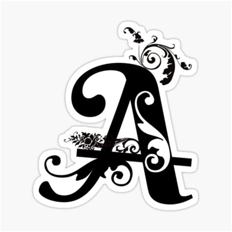 Letter A Sticker By Krajay Redbubble