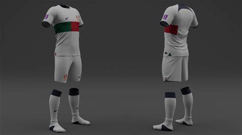 Portugal Away Jersey D Model By Shehatadesigns