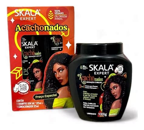 Lan Amento Kit Skala Acachonados Shampoo Cond Creme Mercadolivre