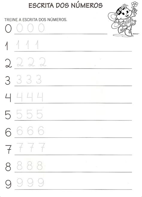 Escrita dos números Atividades numerais Atividades de matemática pré